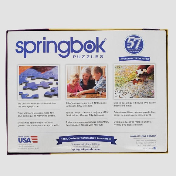 Springbok 500 Piece Jigsaw Puzzle Springtime Cookies Rebecca Weld Made in USA - Picture 3 of 9